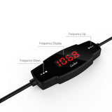 FM Transmitter, GeeKee Wireless Radio Transmitter Car Kit Car Receiver Adapter with 3.5mm Audio Plug, 5V 2.4A Car Charger for iPhone 6s/5/4, Samsung S6 Edge Plus, Audio Players with 3.5mm Audio Jack