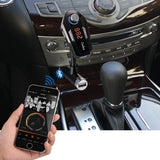 Bluetooth FM Transmitter Radio Car Kit,Geekee Hands Free Calling & Music Control 5V/2.4A Max Dual USB Charger for iPhone 6/5 iPod iPad Galaxy S6 MP3 MP4 Tablet and all devices w/ 3.5mm Jack