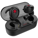 Geekee True Wireless Earbuds Bluetooth 5.0 Headphones, Sports in-Ear TWS Stereo Mini Headset w/Mic Extra Bass IPX5 Sweatproof Low Latency Instant Pairing 15H Battery Charging Case Noise Cancelling Earphones