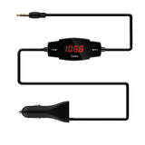 FM Transmitter, GeeKee Wireless Radio Transmitter Car Kit Car Receiver Adapter with 3.5mm Audio Plug, 5V 2.4A Car Charger for iPhone 6s/5/4, Samsung S6 Edge Plus, Audio Players with 3.5mm Audio Jack