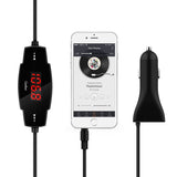 FM Transmitter, GeeKee Wireless Radio Transmitter Car Kit Car Receiver Adapter with 3.5mm Audio Plug, 5V 2.4A Car Charger for iPhone 6s/5/4, Samsung S6 Edge Plus, Audio Players with 3.5mm Audio Jack