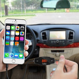 FM Transmitter, GeeKee Wireless Radio Transmitter Car Kit Car Receiver Adapter with 3.5mm Audio Plug, 5V 2.4A Car Charger for iPhone 6s/5/4, Samsung S6 Edge Plus, Audio Players with 3.5mm Audio Jack