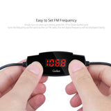 FM Transmitter, GeeKee Wireless Radio Transmitter Car Kit Car Receiver Adapter with 3.5mm Audio Plug, 5V 2.4A Car Charger for iPhone 6s/5/4, Samsung S6 Edge Plus, Audio Players with 3.5mm Audio Jack